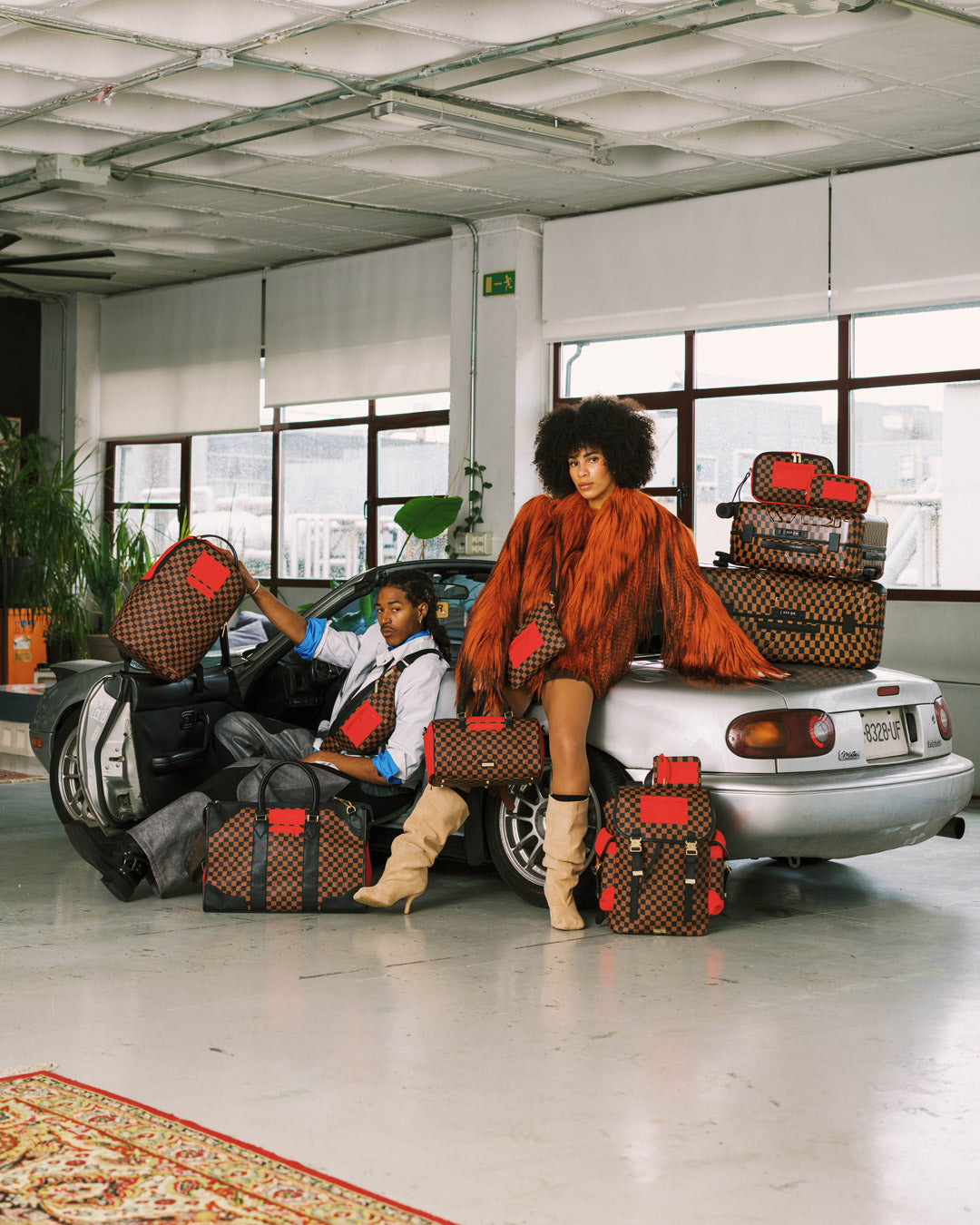 SPRAYGROUND® BACKPACK RED REDEMPTION MONTE CARLO BACKPACK