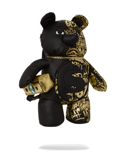 SPRAYGROUND® BACKPACK HALF GRAFF GLIDE MONEYBEAR TEDDYBEAR BACKPACK