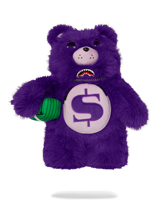 SPRAYGROUND® BACKPACK FURZILLA SHARK (PURP) MONEYBEAR BACKPACK