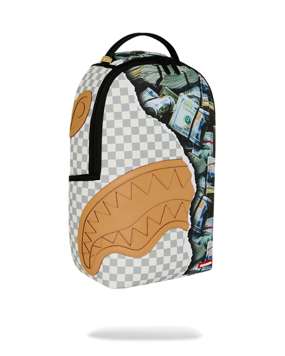 SPRAYGROUNDÂ® BACKPACK CREAM CHECK FULL OF CASH BACKPACK
