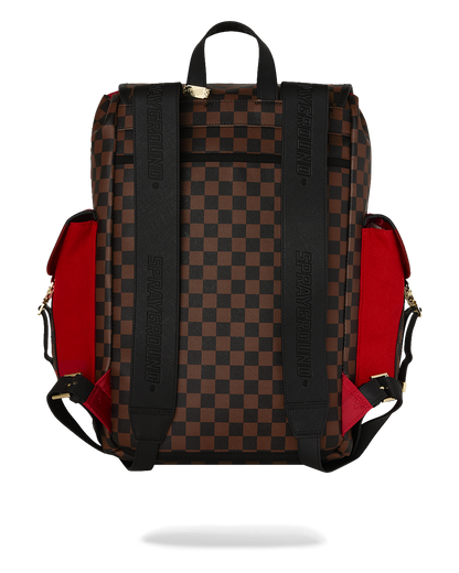 SPRAYGROUND® BACKPACK RED REDEMPTION MONTE CARLO BACKPACK