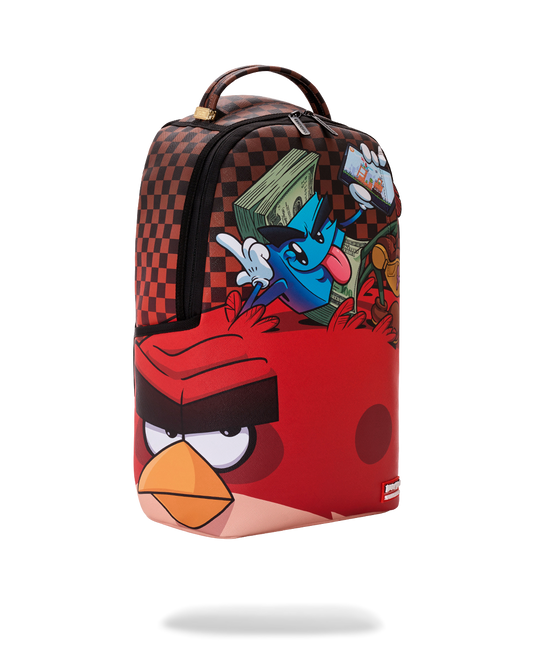 SPRAYGROUNDÂ® BACKPACK MONEY BOY CHILLIN ON BIG ANGRY BIRD BACKPACK