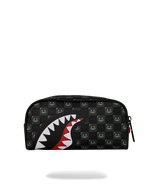 SPRAYGROUND® POUCH SHARKS IN PARIS WTF BUBBLY BLACK CHECK POUCH