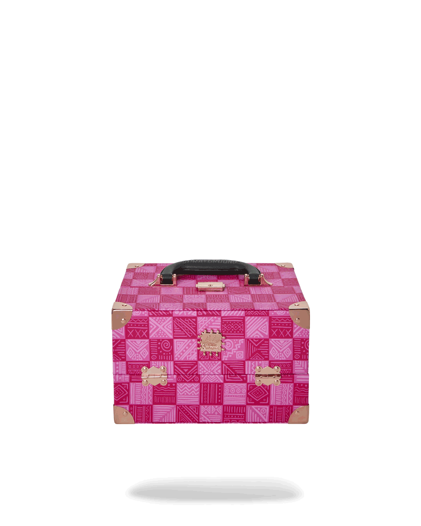 SPRAYGROUND® JEWELRY CASE A.I. AFRICAN INTELLIGENCE THE SUNSET RESET JEWELRY CASE - SANDFLOWER COLLAB