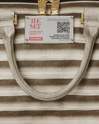 SPRAYGROUND® DUFFLE THE MET GREEK TEMPLE OF SARDIS COLUMN DUFFLE