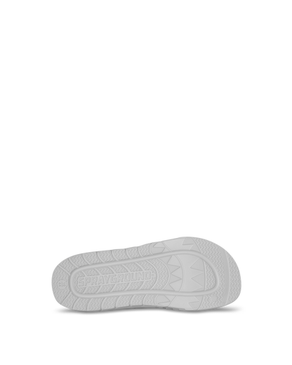 SPRAYGROUND® FOOTWEAR SHARKSLIDE: WHITE