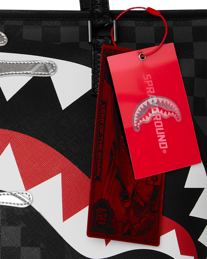SPRAYGROUND® TOTE SILVER SIDE DRIP TOTE