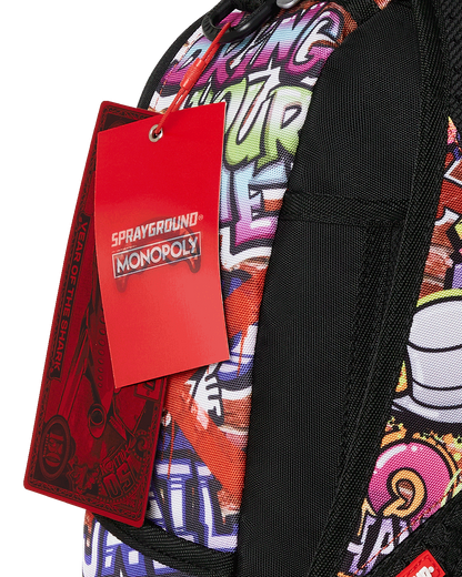 SPRAYGROUND® BACKPACK MONOPOLY GRAFFITI GOLD RUSH DLXR BACKPACK